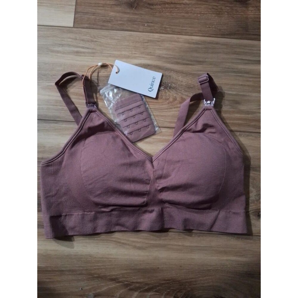 Quince Seamless Nursing Bra Twilight L NWT